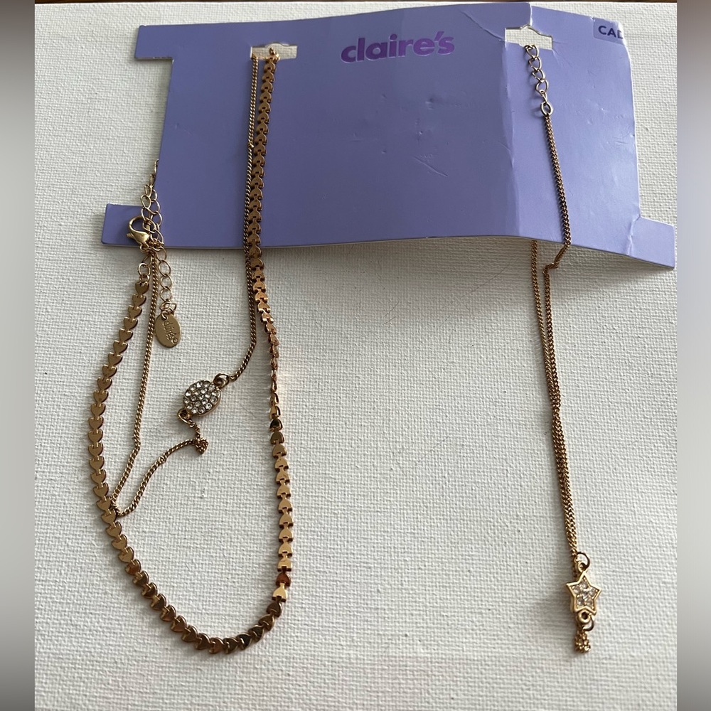 3 Claire’s necklaces